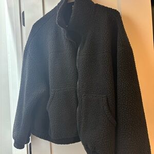Old Navy Women's Black Sherpa Jacket